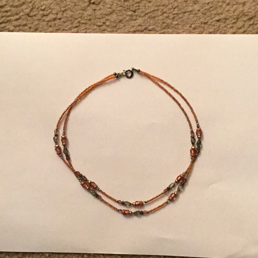 Beaded 2 String Necklace